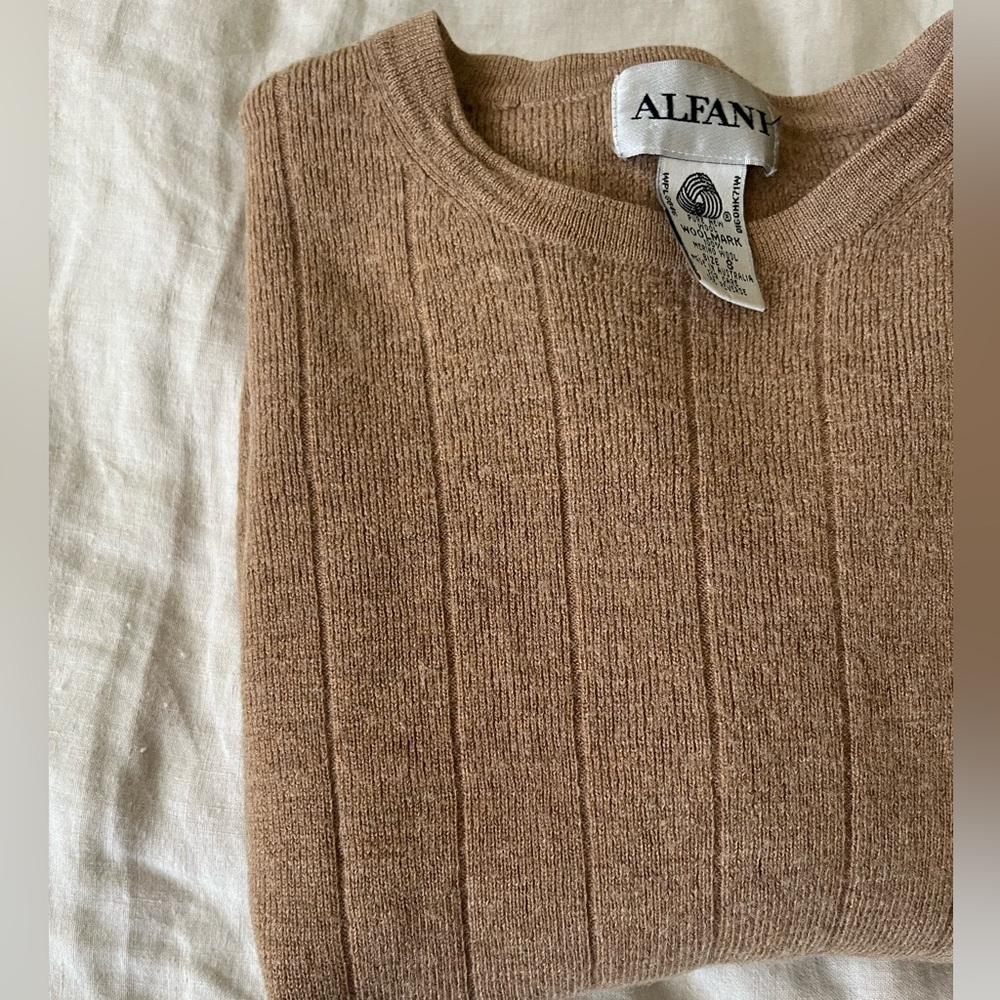 Alfani Tan Knit Pullover